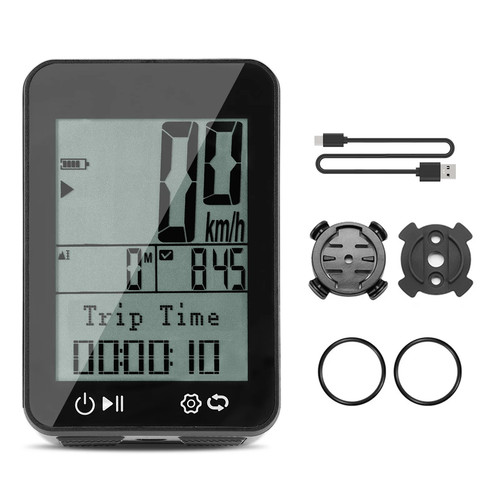 GPS Bicicleta Computadora IPX7 Impermeable Pantalla 2.4 pulgadas Noche Montar Odómetro Velocímetro - Imagen 2 de 13