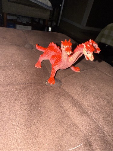 Vintage Sun Wai Toys Three Headed Monster Dragon PVC Figure