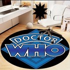 Doctor Who Logo Round Carpet Rug Bedroom Living Room Decor Mat 100 x 100cm
