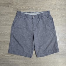 Under Armour Match Play Chino Golf Shorts Performance Heat Gear Men's Sz 34 Gray