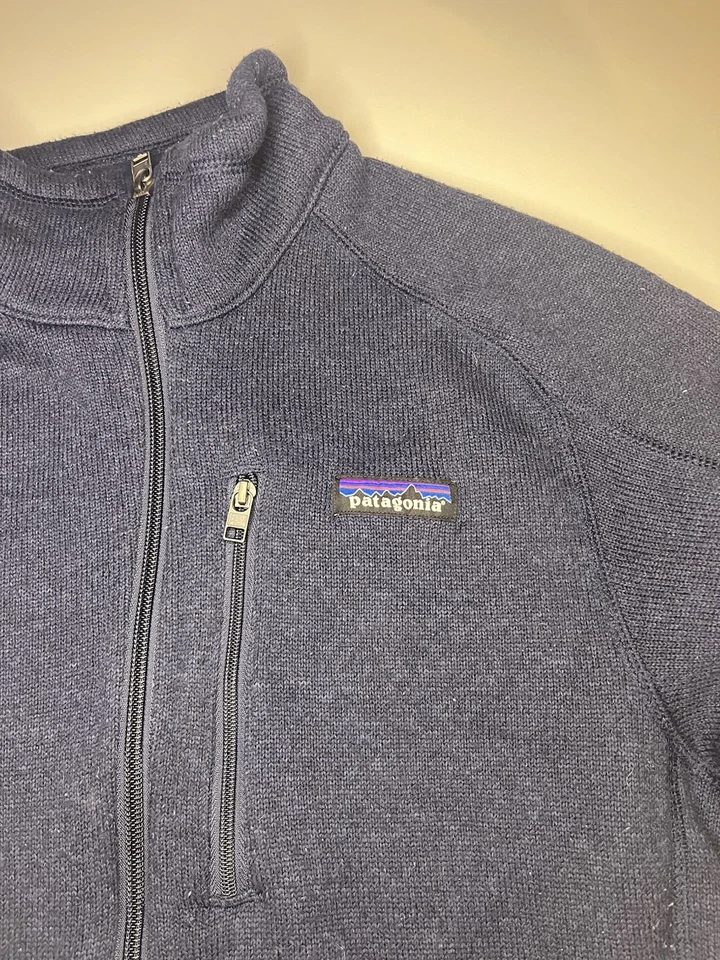 Para hombres Patagonia Better Suéter Medio Azul Cremallera Completa Polar Chaqueta Informal 25528 Foto 4 de 4