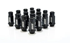 BLACKWORKS RACING BLACK ALUMINUM  LUG NUTS 12X1.5MM ( 16 PCS ) V2
