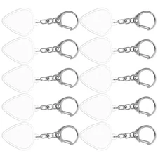 10 PCS Pick Holder for Guitar Keychain Jewelry Plectrum Organizer