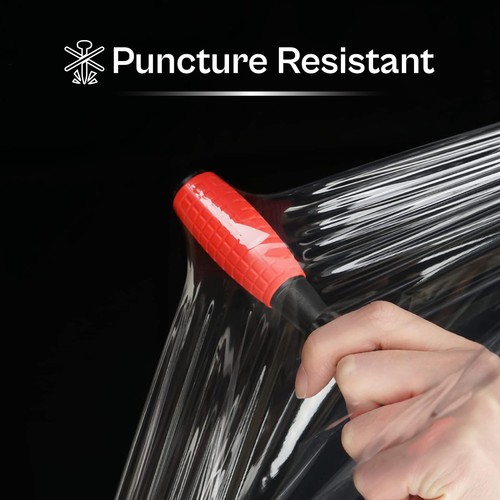 Cast Hand Stretch Wrap 18" x 1000' x 120 Gauge Clear Shrink Film 4 Rolls - Picture 5 of 8