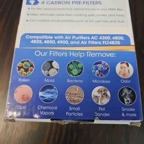 Veva Advanced Filters Premium 1 Hepa Filter & 4 Carbon Pre-Filters, Size B, NIB - Picture 4 of 8