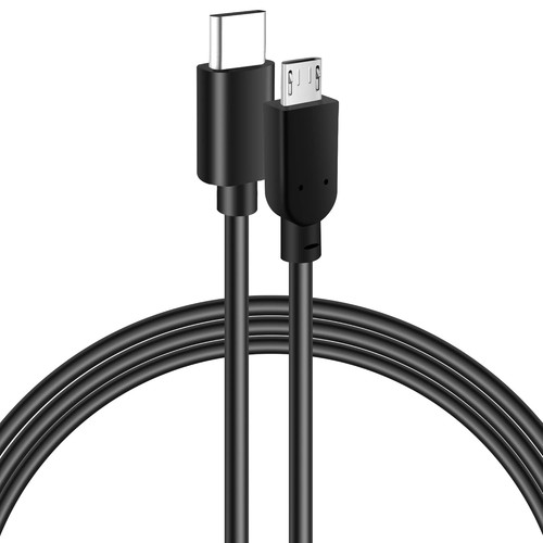Câble Micro USB-C vers USB - Cordon Flexible 2FT, Prend en charge la Charge Rapide et 2 Pieds - Photo 2/6