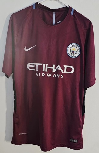Nike Manchester City 2017/18 Herren Fußball Auswärtstrikot #19 Gr. XL passt wie LRG