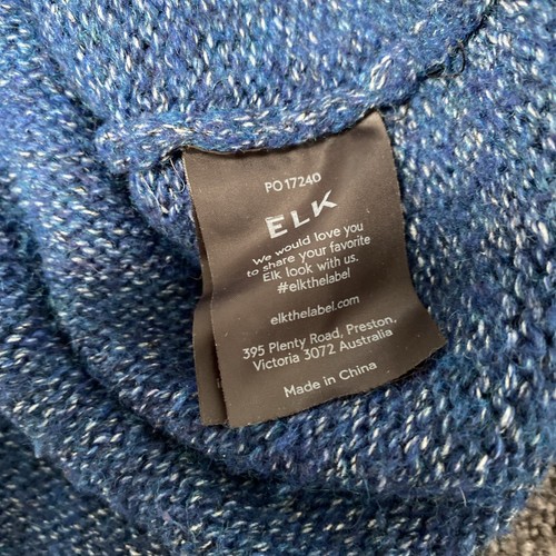 Elk Jumper Womens Size S/M Knit Wool Blend Long Sleeve Turtle Neck Ladies - Picture 12 of 14