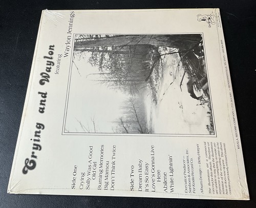 Waylon Jennings ‘Crying and Waylon’ Original Vinyl LP Koala Records 1979 Sealed - Picture 3 of 3