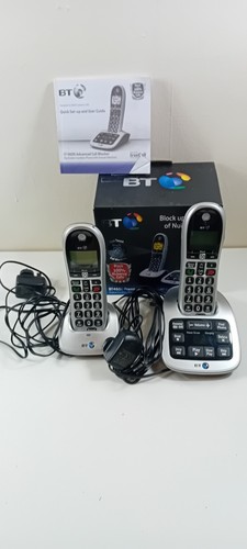 Boxed BT4600 Twin Big Button Digital Cordless Phone Advanced Call Blocking - Zdjęcie 2 z 12