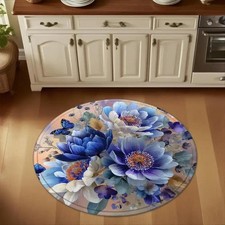 1 Flannel Floor Mat, Oil Painting Experience Salon Theme, DIY Art Exhibition Mat