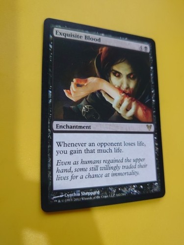 Excuisite Blood, Avacyn Restored. rare Enchantment Magic the Gathering Card. - Picture 3 of 5