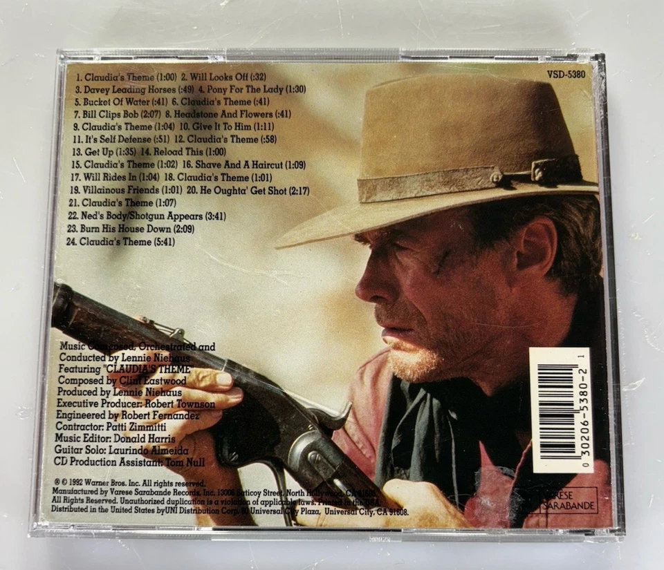 Unforgiven - Original Motion Picture Soundtrack OST VSD-5380 Lennie Niehaus Foto 2 de 3