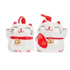  2 Pcs Katzenglöckchen Ornamente Glücksdekoration Hängende Windglocke