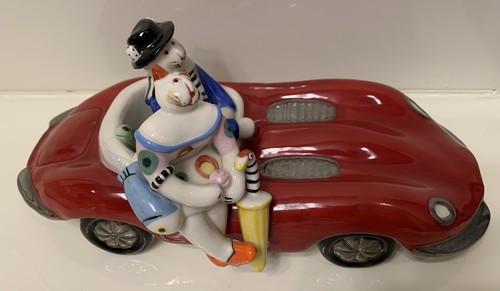 Villeroy & Boch BENEDIKT Cats Red Automobile Old Timer (Jaguar), Discontinued - Picture 4 of 12