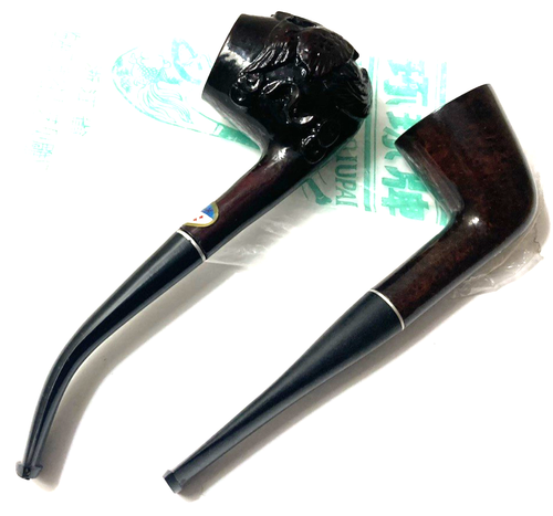 Vintage Medico "Crest" And Huangiupai Estate Imported Briar Pipes Used+Unused! - Picture 9 of 13