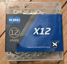 KMC X12 12 Speed Silver Bicycle Chain for SRAM Shimano