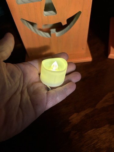 Halloween Fall Pumpkin Wood Lantern Mr. Mrs Lantern LIGHT NEW Free Ship Crafted - Picture 3 of 13