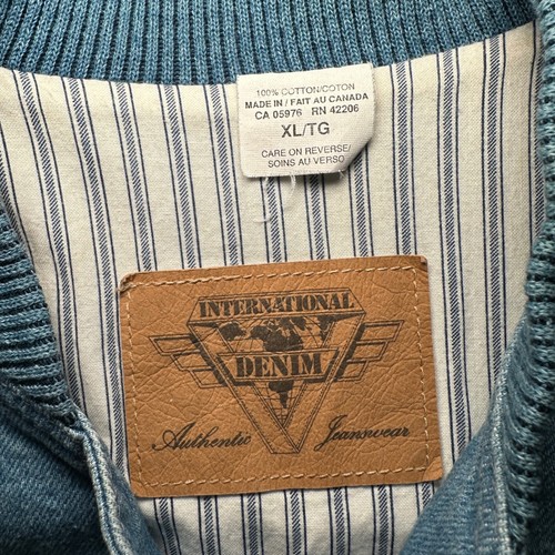 Vintage International Denim Chevrolet Jacke Heartbeat of America Varsity Bomber - Bild 4 von 15