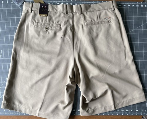 New With Tags Greg Norman For Tasso Elba Size 40 Men’s Khaki Shorts - Picture 11 of 17