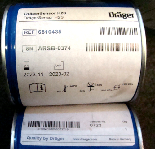 DRAGER Sensor H2S 6810435, Sealed Can - Picture 4 of 5