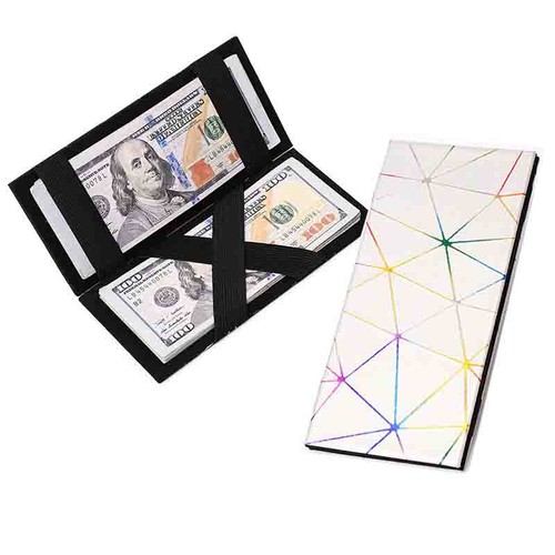 Money Clip for Women Man Coin Bag PU Leather Coin Purse Fashion Long Wallets - Picture 4 of 17