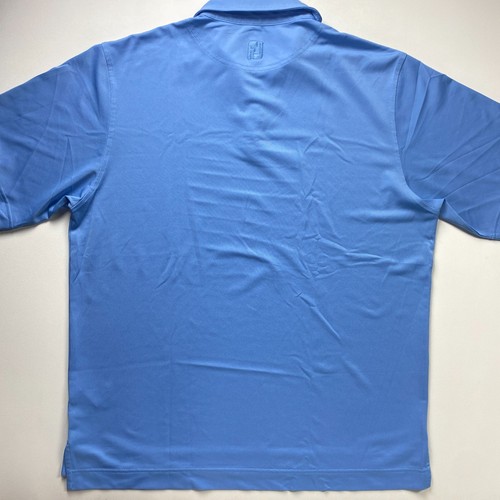 FootJoy Golf Polo Shirt Mens XL Blue Short Sleeve Polyester Stretch FJ EXCELLENT - Picture 11 of 11