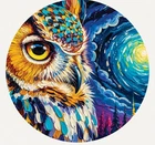 Hayleybug 1 oz Echoes in Cobalt Owl Silver Round w/ COA POP 20