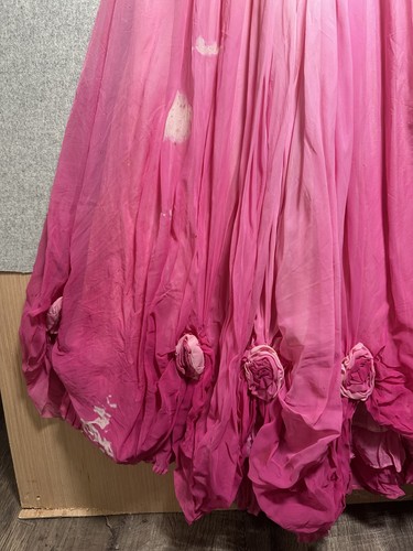 Abito rosa vintage donna principessa Belle abito da ballo anni 50? Costume lunghezza intera - Foto 14 di 24
