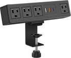 CCCEI Desk Clamp Power Strip with USB-A and USB-C Ports, Desktop Mount Surge Pro