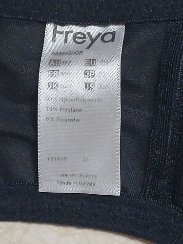 Freya Bra US 30H UK 30FF Black Unlined Underwire - Picture 4 of 4