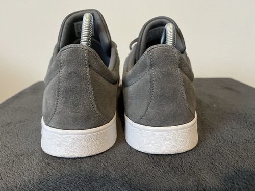 Adidas Mens VL Court 2.0 DA9862 Gray SUEDE Size UK 8.5 - Picture 3 of 15