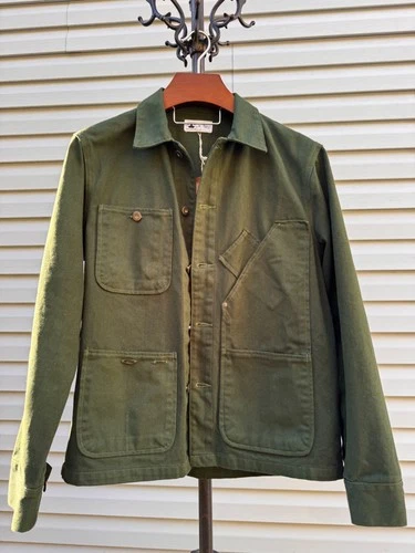 Tellason Coverall Jacket - Garment Dyed Green Medium Made in USA BNWT $225 image 5