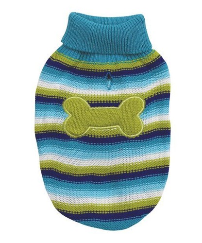 Dog Sweater Brite Stripe Pet Top Pink Blue XXS-L Bone Clothing Zack & Zoey - Picture 3 of 3