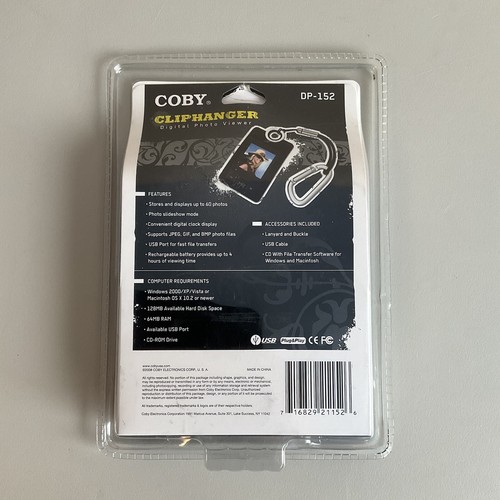 COBY Clip Hanger Digital Photo Viewer DP-152 - Picture 2 of 2