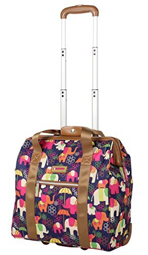 Bolso de mano Lily Bloom diseño con patrón de diseño cabina con ruedas debajo del asiento - Imagen 22 de 67
