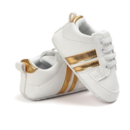 Indoor Baby Schuhe rutschfest PU Gürtel gestreift cool Baby Turnschuhe - Bild 19 von 19