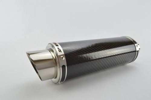 Honda VFR800 Exhausts SP Engineering Carbon Fibre Round Stubby Moto GP 2003-2013 - Picture 7 of 8