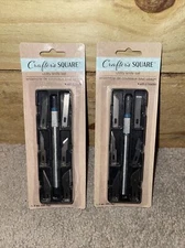 2 Crafter's Square Crafting Hobby Detail Knife Utility Knife set + 6 blades New