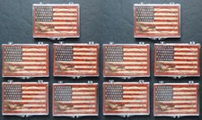 Estuche Snaplock 10 Edgar Marcus Silver Eagle Portamonedas 2X3 Águila y Bandera