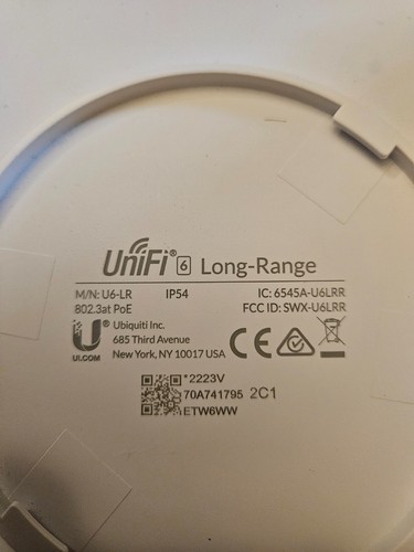 Ubiquiti UniFi 6 Long-Range Access Point (U6-LR) - Photo 2/3