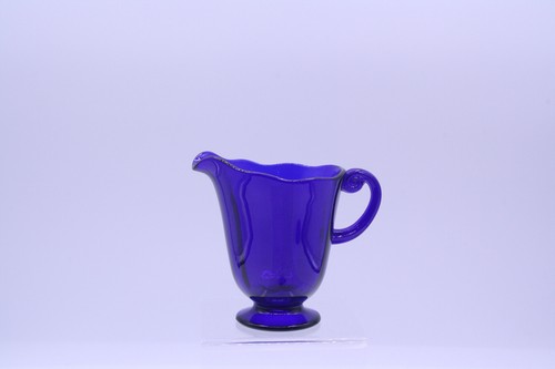 Lafayette Cobalt Blue Creamer Fostoria Elegant Glass 1930s Vintage - Picture 6 of 8