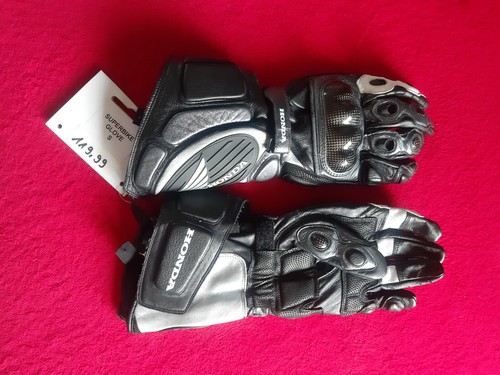 Motorrad Leder-Handschuhe mit Protektoren Original Honda Superbike Größe S - Bild 2 von 22