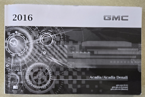 2016 GMC Acadia / Acadia Denali Owners Manual, Supplement, Black Leather Holder - Picture 2 of 5