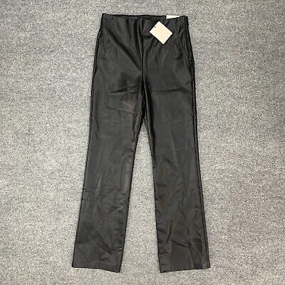 Zara Faux Leather Pants Womens S Small Black Hi Rise Ankle Zara Faux Leather Pants Womens S Small Black Hi Rise Ankle
