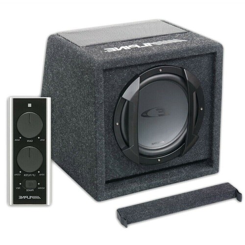 Alpine SWE815 8" 20cm Subwoofer Box Aktiv Reflex Fernbedienung + Kabelsatz - Bild 2 von 10