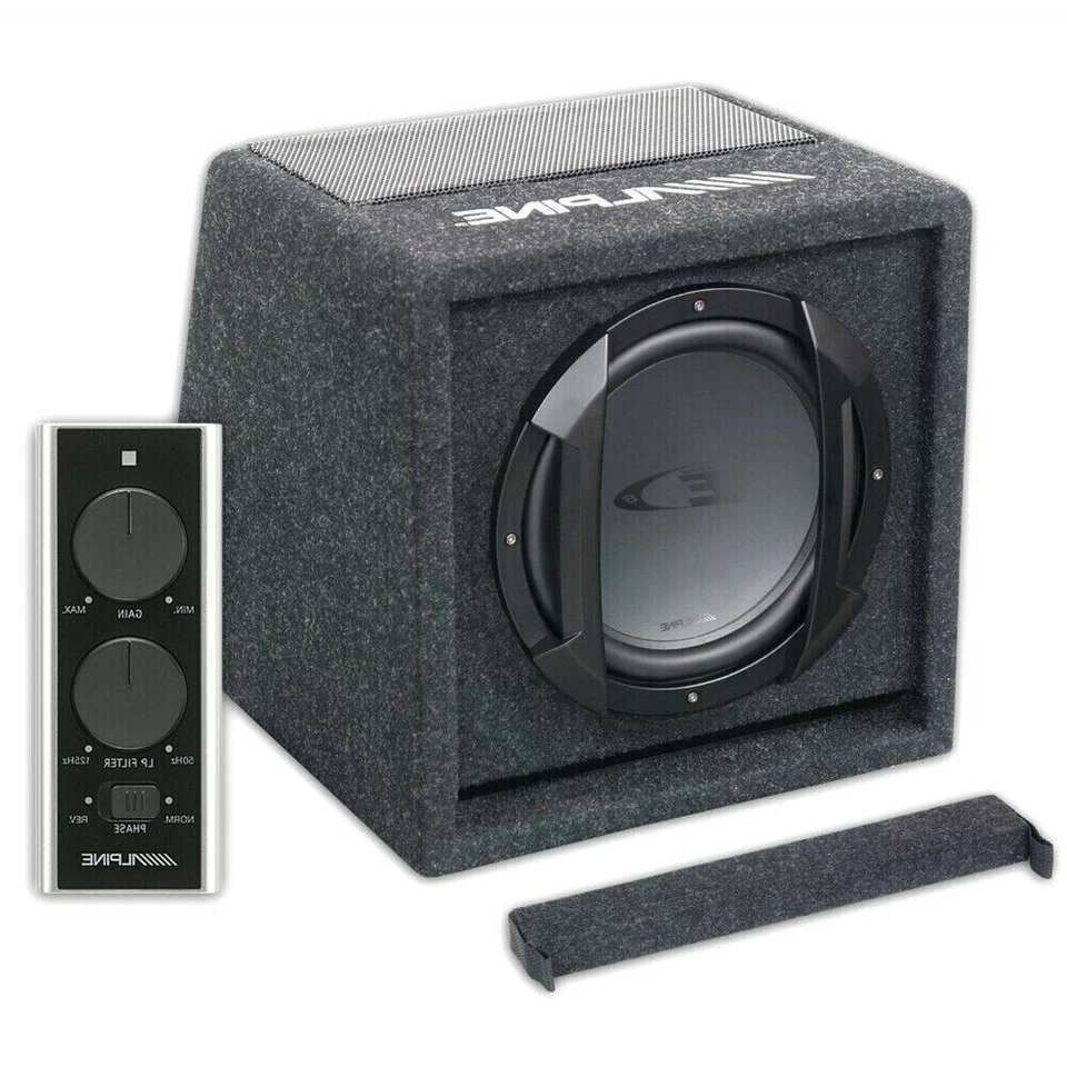 Subwoofer ALPINE SWE-815 Sub per Auto Amplificato Attivo + telecomando + Cavi - Immagine 2 di 4