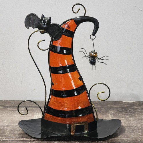 PIER 1 Imports Glass WITCH HAT CANDLE VOTIVE Holder Halloween Table Decor RARE - Picture 10 of 13