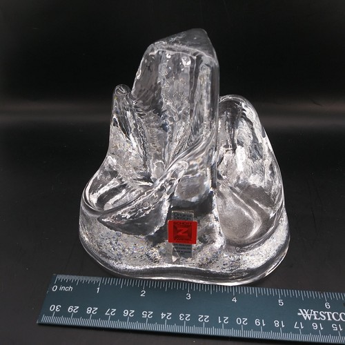SCHOTT ZWIESEL Alemania arte vidrio escultura pisapapeles cristal de plomo cristal de plomo - Imagen 8 de 11