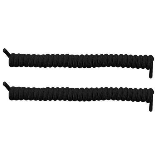 CURLY ELASTIC NO TIE SINGLE COLOUR SHOELACES SHOE LACES NEW - Bild 8 von 18